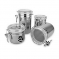 Stainless Steel Kitchen Airtight Canister Set