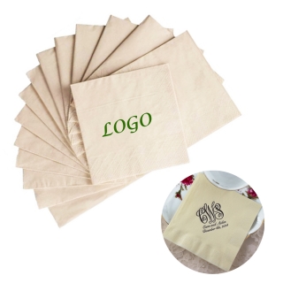 2 ply Custom Paper Napkin-Ivory