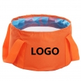 15L Portable Outdoor Folding Water Bag Wash Basin Bucket for Camping