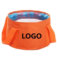 15L Portable Outdoor Folding Water Bag Wash Basin Bucket for Camping