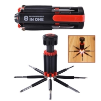 8 In One Light-Up Folding Pocket Screwdriver Set