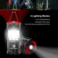 3 In One Super Bright COB Emergency Foldable Collapsible Camping Lantern