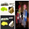 Ultra Bright Stylish Reflective Gear Children Safe Keychain