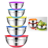 5 Pc Bowl Set Premium Mixing Bowls With Lids