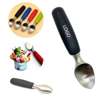 Stainless Steel Ice Cream Scooper With Silicone Grip