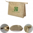 Jute Amenity Cosmetic Zipper Bag