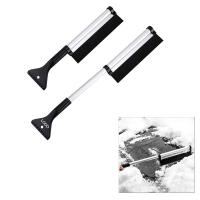 Metal Extendable Ice Scraper Snow Brush