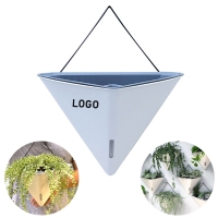 Indoor Decorative Flowerpot Wall Hanging Triangle Flower Vase