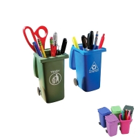 Mini Trash Can Storage Desktop Bin Pen Holder