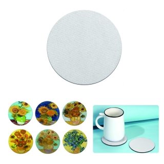 Heat Transfer Round Neoprene Car Coaster Table Coaster