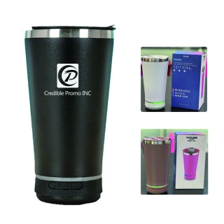 Stainless Steel Bluetooth Speaker Drinking Cup