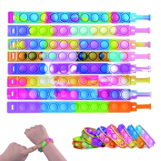 Colorful Push Pop Fidget Stress Reliever Bracelet