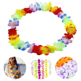 Tropical Flower Necklace Hawaiian Leis