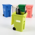 Trash Bin Shaped Pencil Holder with Lid Desktop Organizer