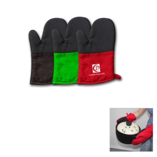 Cotton Neoprene Patchwork Heat Resistant Oven Microwave Hand Glove