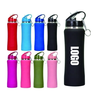 CPES0698 Insulated Stainless Steel Sports Water Bottle Leakproof 500ml Vacuum Thermos Cup-1