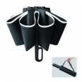 23 Inch 10 Ribs Automatic Reverse Folding Advertising Umbrella with Reflective Safety Strip and Buckle Handle