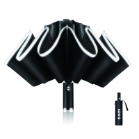 23 Inch 10 Ribs Automatic Reverse Folding Advertising Umbrella with Reflective Safety Strip