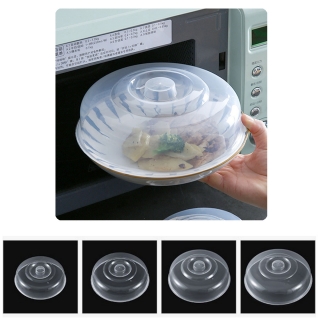 Set of 4 Ventilated Microwave Plate Covers for Covering Food Splatter Mixed Size