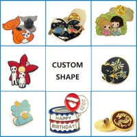 Full Color Custom Brooch Button Lapel Pins Badge