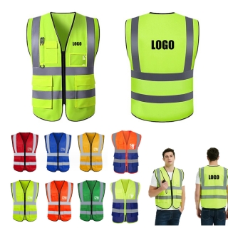 High Visibility Reflective Safety Vest With Pockets