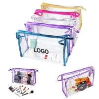 Waterproof PVC Transparent Cosmetic Pouch with Zipper