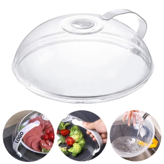 Plastic Transparent Splatter Cover with Adjustable Steam Vents Holes