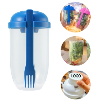 Breakfast Container Healthy Salad Bottle with Dressing Cup