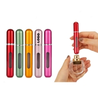 Empty 8ml Refillable Pocket Aluminium Perfume Atomizer