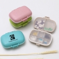 Custom Logo 8 Compartments Portable Pill Case