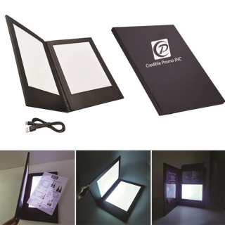 2-Panel LED Backlit Menu Holder