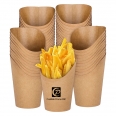 14oz Disposable Kraft Paper French Fry Cups