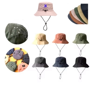 Foldable Bucket Hats Waterproof Fishing Cap For Men Women