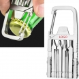 12-In-1 Keychain Multitool Screwdriver Bit Folding Multi Tool