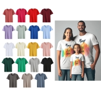 100% Cotton Short Sleeve T-shirt For Women and Men