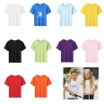 Custom 100% Cotton Children's Short-sleeved T-shirt Classroom Garden Activity Uniforms