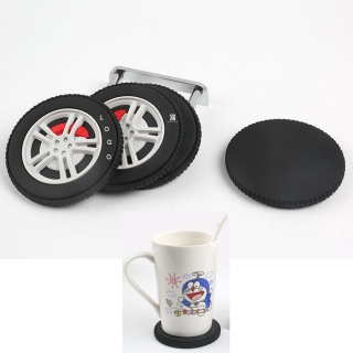 Tire Shaped PVC Coaster