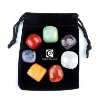 Meditation Stones With Black Bag