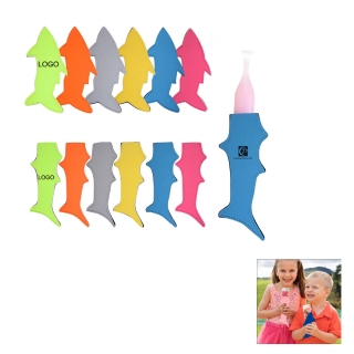 Shark Shape  Neoprene Freezer Pop Sleeve Popsicle Cover