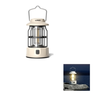 Battery Powered Handheld LED Camping Lantern Garden Lamp With Hook