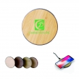 15W Round Bamboo Wood Wireless Charger