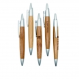 Eco-friendly Click Action Ballpoint Bamboo Pen