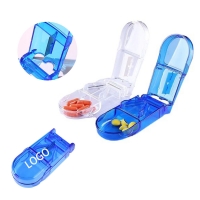 Transparent Pill Case With Cutter