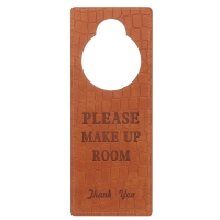 PU Leather Do Not Disturb Double-sided Hotel Door Sign