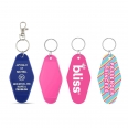 Full Color Two Sides Retro Hotel Key Chain