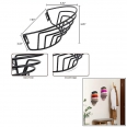 Metal Hat Rack for Wall and Door (2pcs /set)