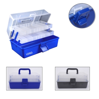 3 Layers Plastic Portable Fishing Storage Box