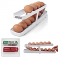 Space-Saving Rolling Eggs Dispenser and Organizer for Refrigerator Storage