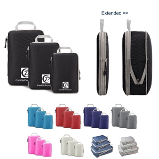 3 PCS Set Luggage Organizer Or Compression Packing Cube Set
