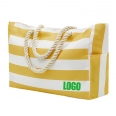 Striped Canvas Beach Bag